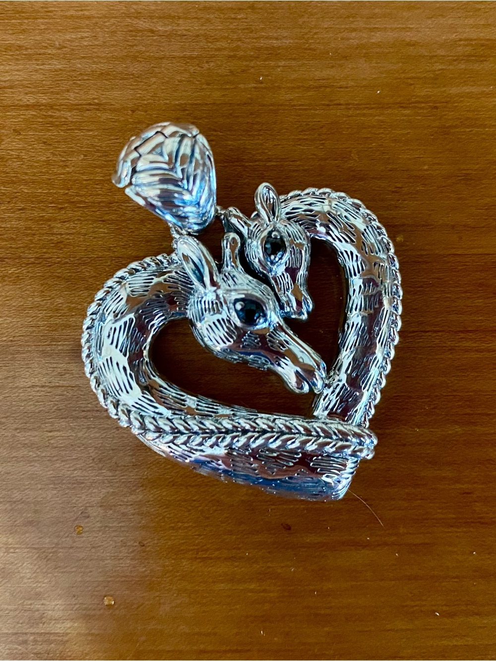 JAI by John Hardy sterling silver giraffe heart enhancer pendant